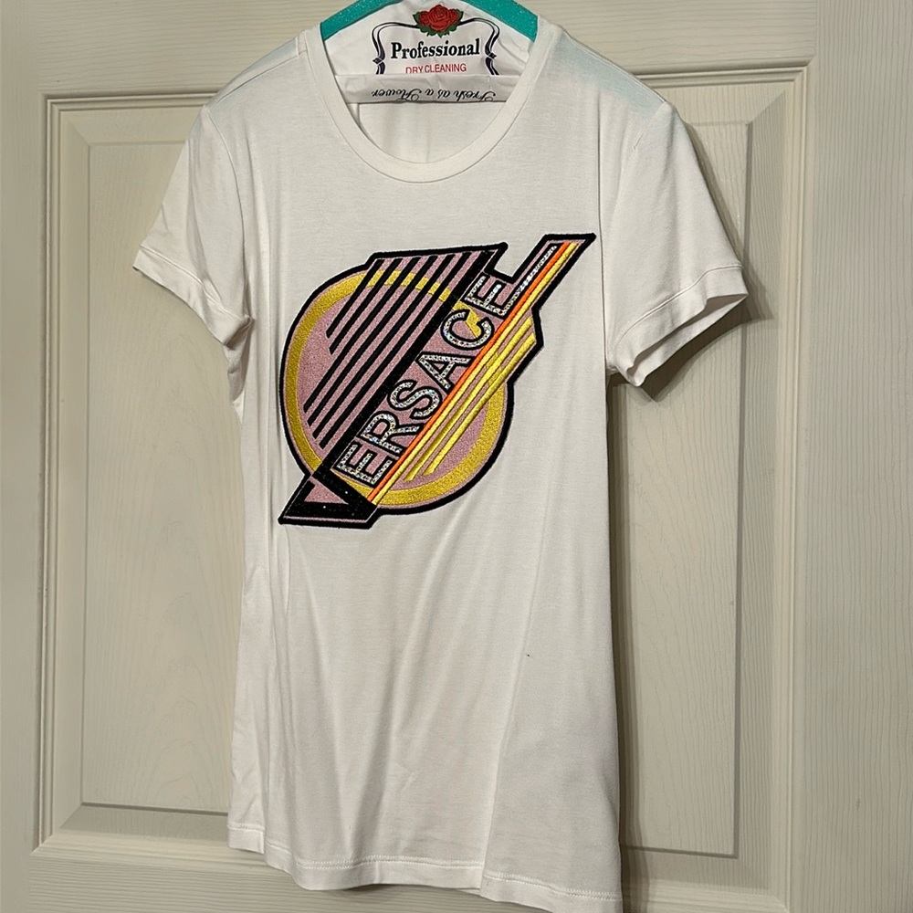 Versace Embellished T Shirt - Size 38